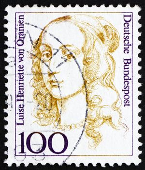 GERMANY - CIRCA 1994: a stamp printed in the Germany shows Louise Henriette of Orange, Mother of Frederick, King of Prussia, circa 1994