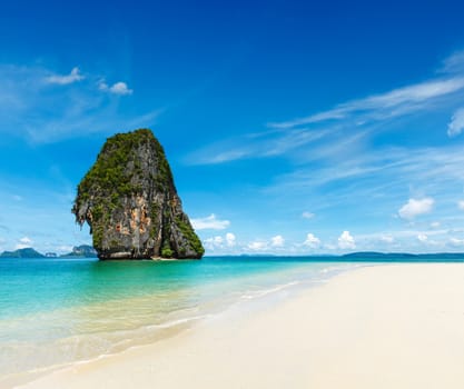 Idyllic beach, sand, sea and sky