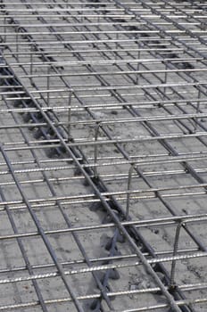 Many Metallic Bars from Concrete