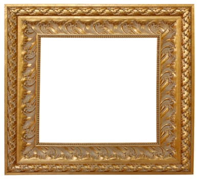 Yellow metal frame on a white background.