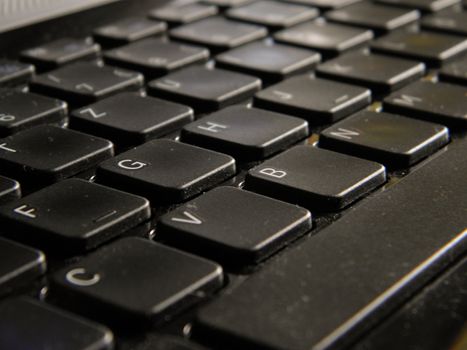 Photo of a keyboard. Close-up of a keyboard.