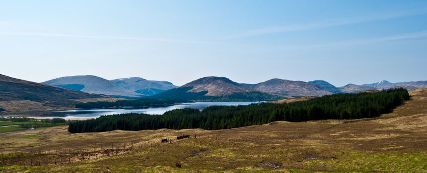 beautiful scenery in the Rannoch Moor, Scotland