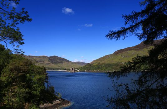 Loch Duich within th Scottish highlands in summer time 