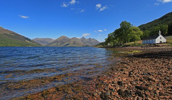 Loch Duich within th Scottish highlands in summer time 