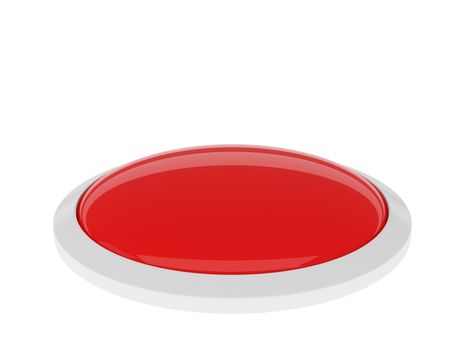 Red button isolated on white background