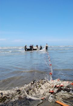 fishing ioninan sea,albania