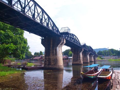 The bridge of the river kwai, The monument of WWII, Kanchanaburi, Thailand