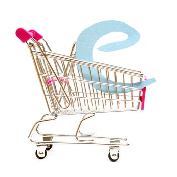 An isolated shopping cart providing online shopping.