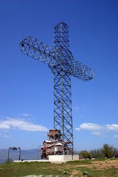 metal cross in macedonia