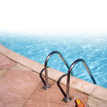 pool of marble stones and crystal clean water