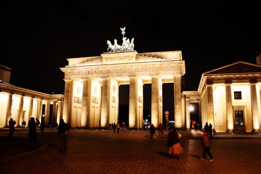 Brandenburg gate of one of the many attractions berlin