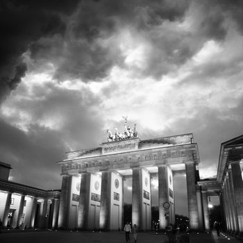 Brandenburg gate of one of the many attractions berlin