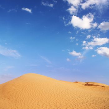 beautiful day in the dunes of Africa