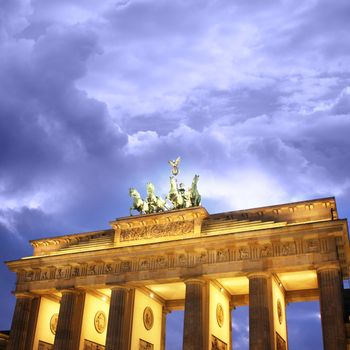 Brandenburg gate of one of the many attractions berlin