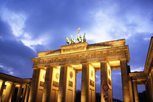 Brandenburg gate of one of the many attractions berlin