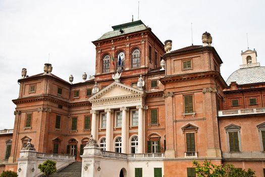 Italy - Piemonte region. Racconigi Royal Castle entrance