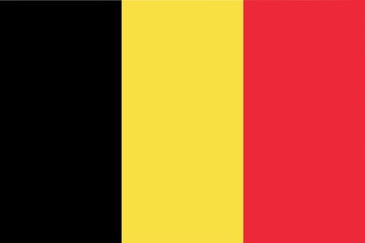 Belgium flag icon - isolated vector illustration