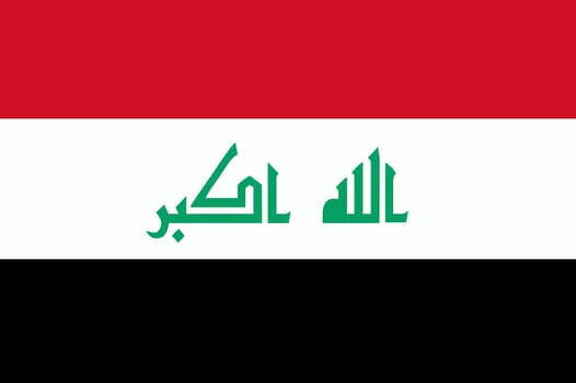 Iraqi flag and language icon - isolated vector illustration