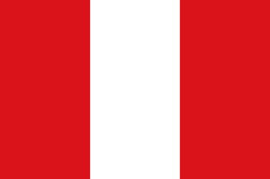Peruvian flag - isolated vector illustration