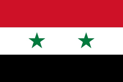 Syrian flag and language icon - isolated vector illustration