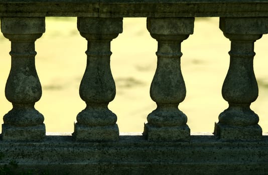 A row of Fence Columns