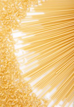 Pasta on isolated white background