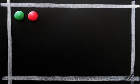 Blackboard background with a chalk frame