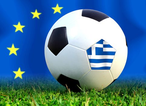 Greece  soccer  ball in european