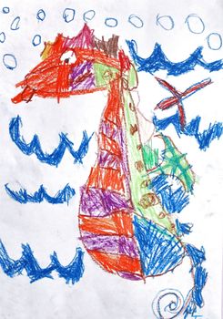 Dragon children's drawing