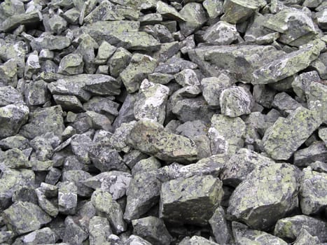 Background of rocky gravel stones closeup 
