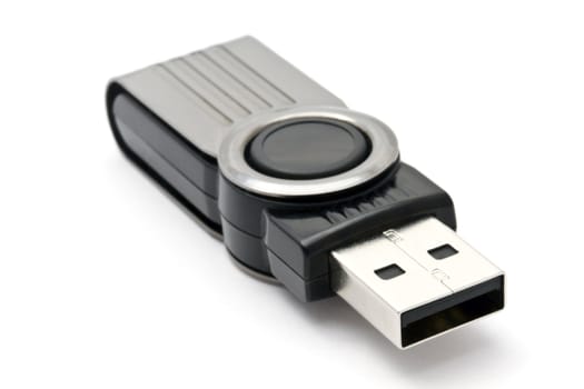 USB Flash Drive closeup on white background