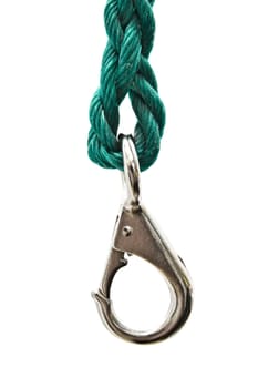 Noose and hook isolated on white