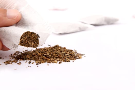 Close-up of tea bags