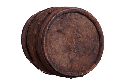 old wooden barrel