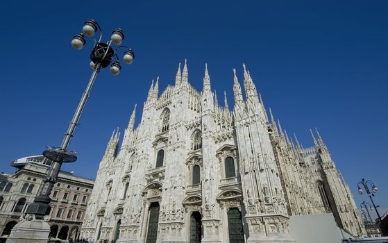 The Dome of Milan, Italy. wide view