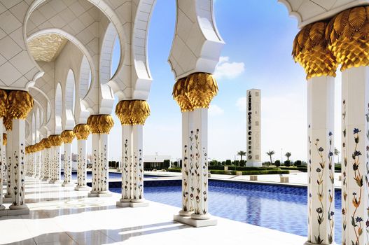 Sheikh Zayed mosque at Abu-Dhabi, UAE