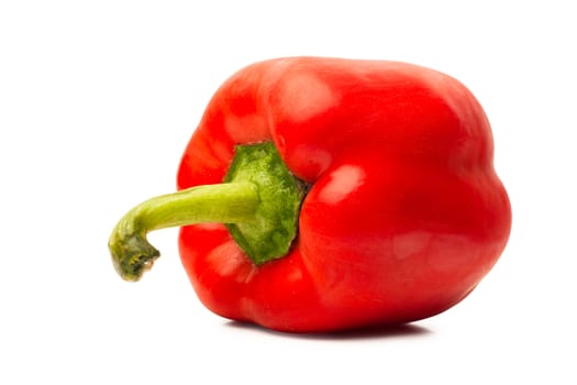 Sweet red pepper isolated over white background