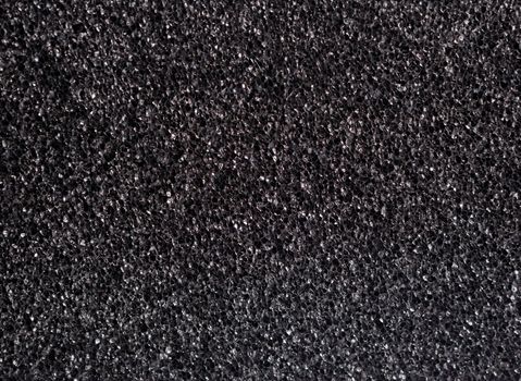 Close up image black polymer texture