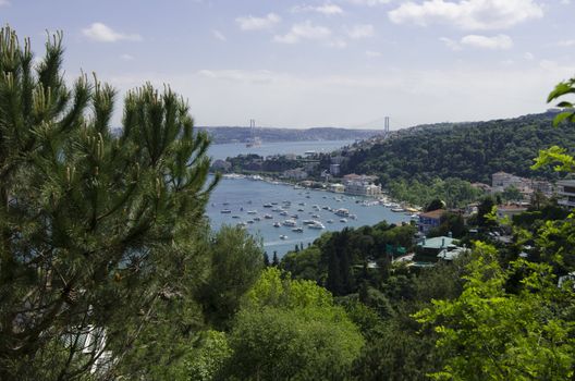 View of Bosphorus from Bogazici University south campus
