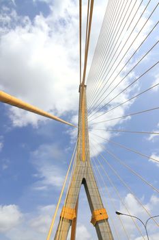 Mega sling Bridge,Rama 8, in bangkok Thailand