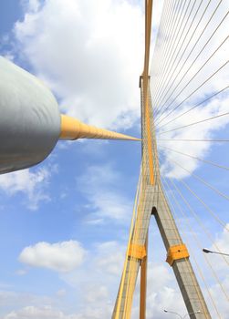 Mega sling Bridge,Rama 8, in bangkok Thailand