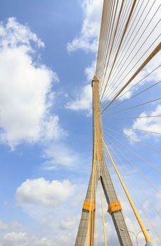 Mega sling Bridge,Rama 8, in bangkok Thailand