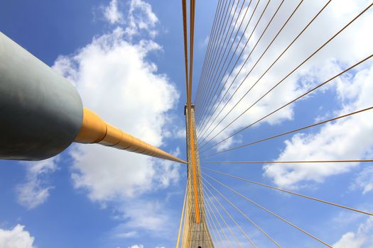 Mega sling Bridge,Rama 8, in bangkok Thailand