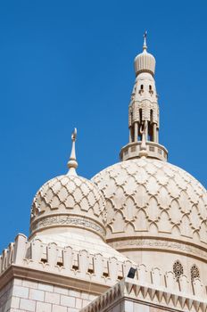 A traditional Arabian style mosque located in Jumeira, Dubai, UAE