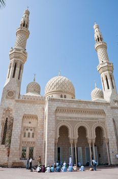 A traditional Arabian style mosque located in Jumeira, Dubai, UAE