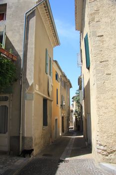 Small street in an old village in the Provence