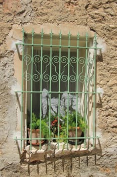 Window of a house in the Provence, France