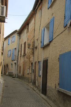 Small street in an old village in the Provence