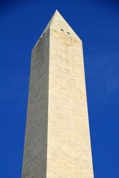 Tall prominent Washington Monument structure in Washington DC USA