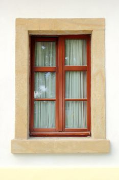 window of a renovated old building